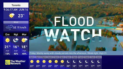 The Weather Network TV App screenshot