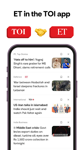Captura de pantalla de TOI English News, Daily ePaper
