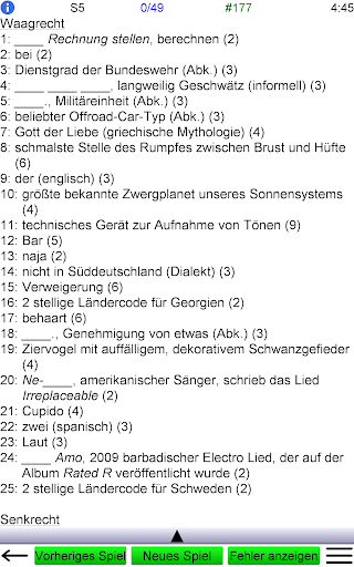 Deutsches Kreuzworträtsel Screenshot