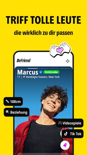 BeFriend – Triff neue Freunde Screenshot