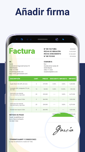 Captura de pantalla de InvoiceBase - Factura app