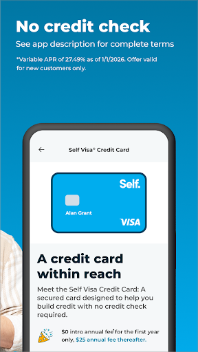Self – Credit Builder & Cash screenshot