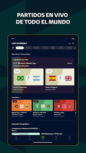 Captura de pantalla de FIFA+ | App de fútbol en vivo