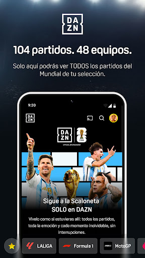 Captura de pantalla de DAZN - Deportes en Directo
