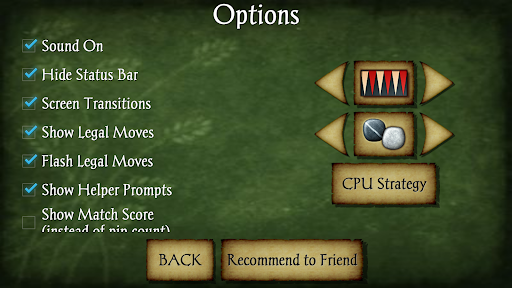 Captura de pantalla de Backgammon Pro