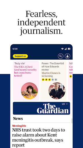 Captura de pantalla de The Guardian - UK & World News
