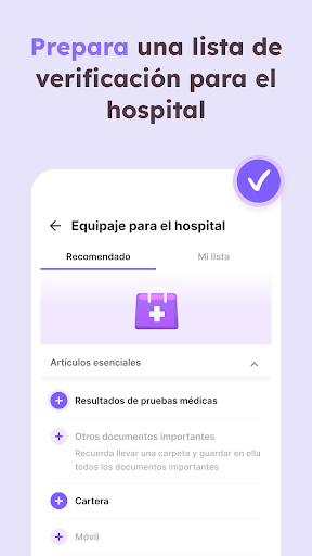 Captura de pantalla de Calendario de embarazo - Momly