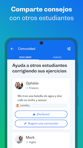 Captura de pantalla de Busuu: Aprende idiomas