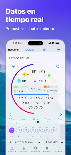 Captura de pantalla de Nautide: Mareas, Viento, Olas+