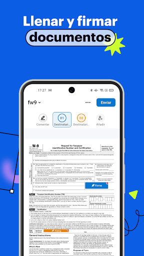 Captura de pantalla de SignNow: firmar documentos PDF