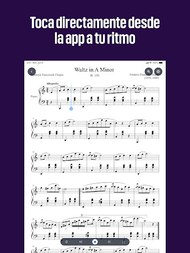 Captura de pantalla de MuseScore－Partituras y Acordes