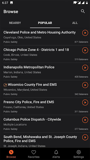 Police Scanner - Live Radio Screenshot