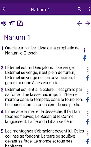 Bible en français courant screenshot