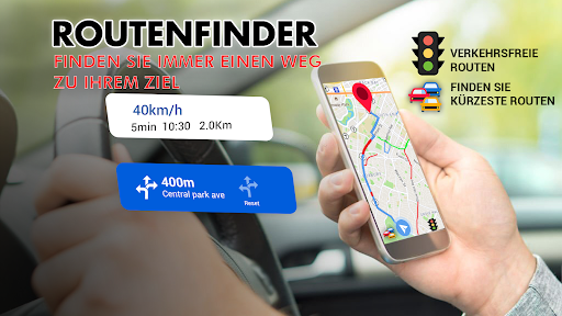 GPS-Karten-Sprachnavigations Screenshot
