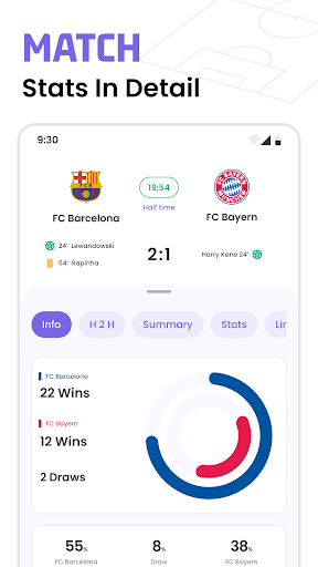 Football Live Scores: SnapGoal Screenshot