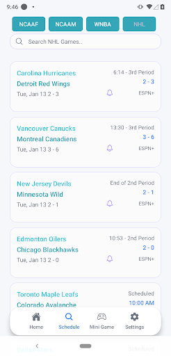 Live Scores : NFL NCAA NBA MLB screenshot