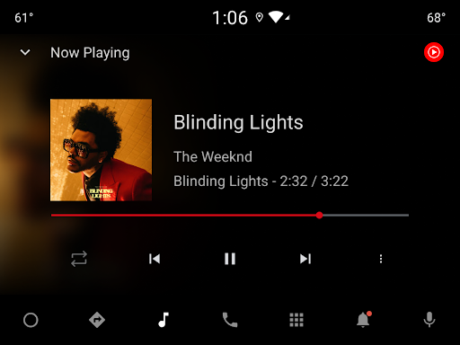 Captura de pantalla de YouTube Music