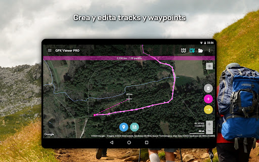 Captura de pantalla de GPX Viewer PRO: caminar y bici