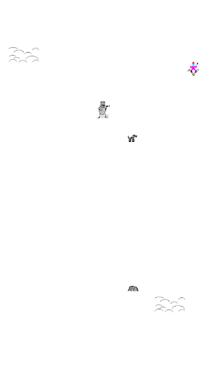 Captura de pantalla de SkiFree