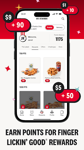 Captura de pantalla de KFC US - Ordering App