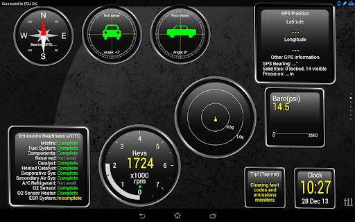 Captura de pantalla de Torque Pro (OBD2 / coche)