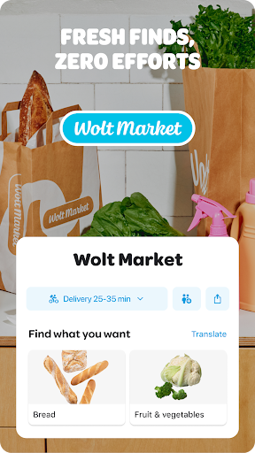 Captura de pantalla de Wolt Delivery: Food and more