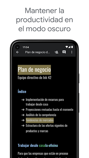 Captura de pantalla de Documentos de Google