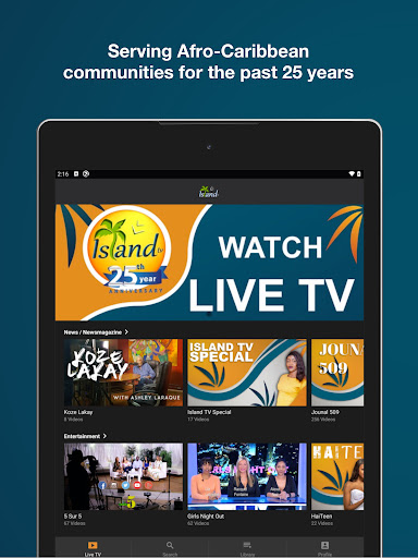Captura de pantalla de Island TV