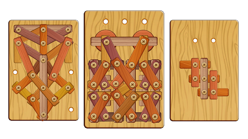 Wood Nuts & Bolts Puzzle Screenshot