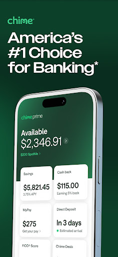 Captura de pantalla de Chime® – Fee-Free Banking