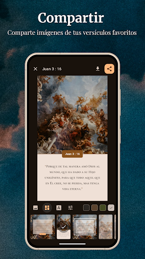Captura de pantalla de Biblia KJV - Reina Valera