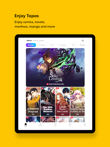 Captura de pantalla de Tapas – Comics and Novels