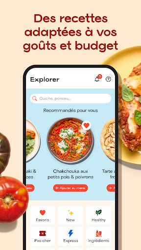 Jow - Recettes et courses Screenshot