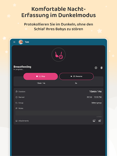 Baby Daybook - Stillen App Screenshot