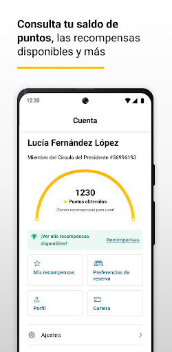 Captura de pantalla de Hertz: alquiler de coches