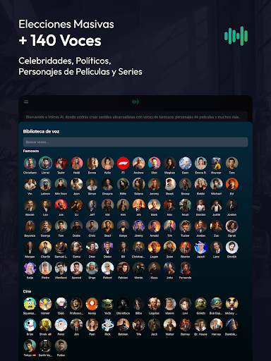 Captura de pantalla de Voices AI: Cambiador de Voz