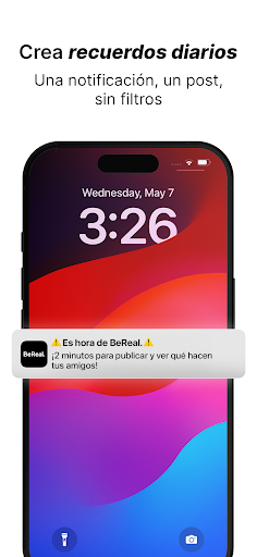 Captura de pantalla de BeReal. Real como tus amigos.
