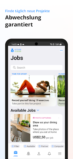 clickworker Screenshot