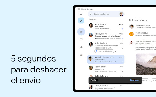 Captura de pantalla de Gmail