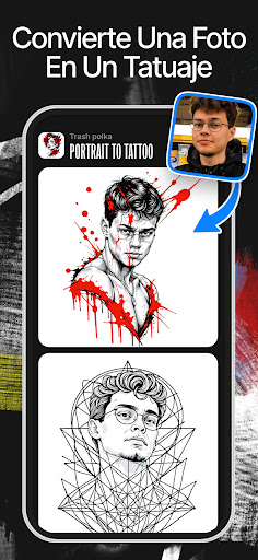 Captura de pantalla de Ink AI: Tatuajes de diseño IA