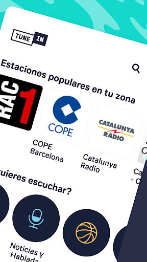 Captura de pantalla de TuneIn Radio Pro