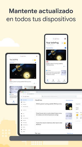 Captura de pantalla de Google News