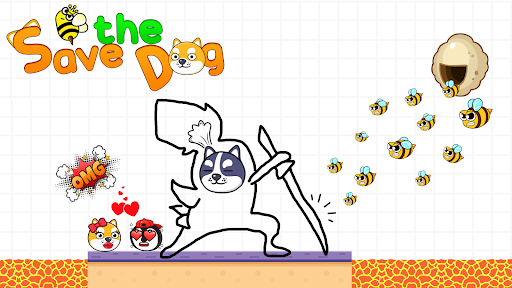 Draw to Save: Dog Puzzle screenshot