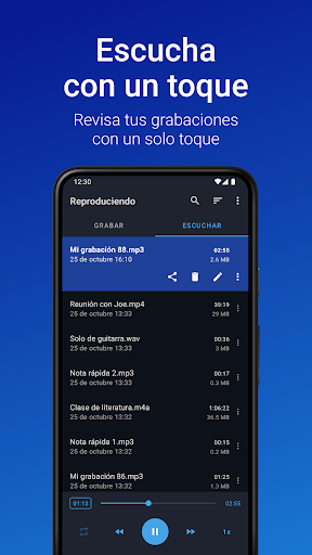 Captura de pantalla de Grabadora de Voz Fácil Pro