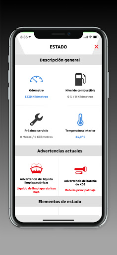 Captura de pantalla de My MITSUBISHI CONNECT
