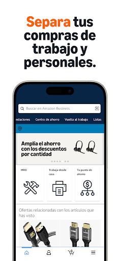 Captura de pantalla de Amazon Business: Compras B2B