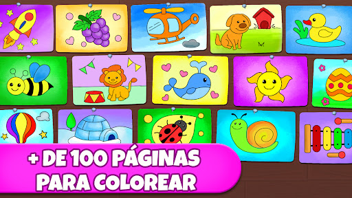 Captura de pantalla de Juegos de colorear y pintar
