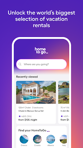 Vacation Rentals - HomeToGo screenshot
