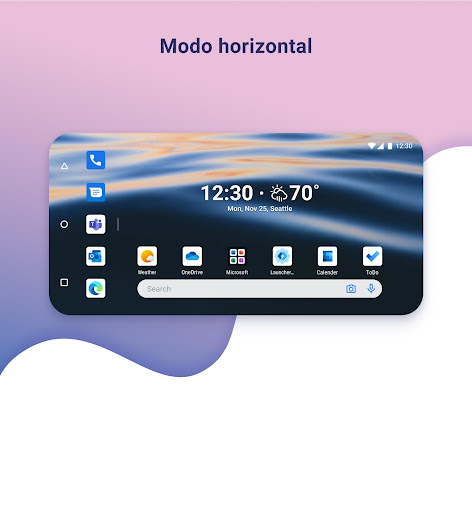 Captura de pantalla de Microsoft Launcher