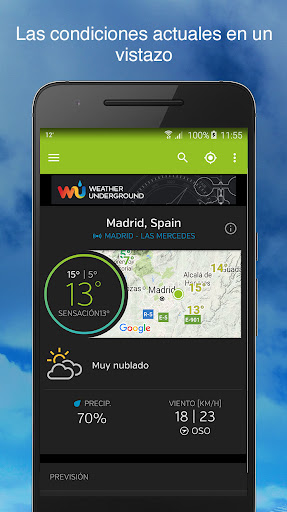 Captura de pantalla de Tiempo- Weather Underground